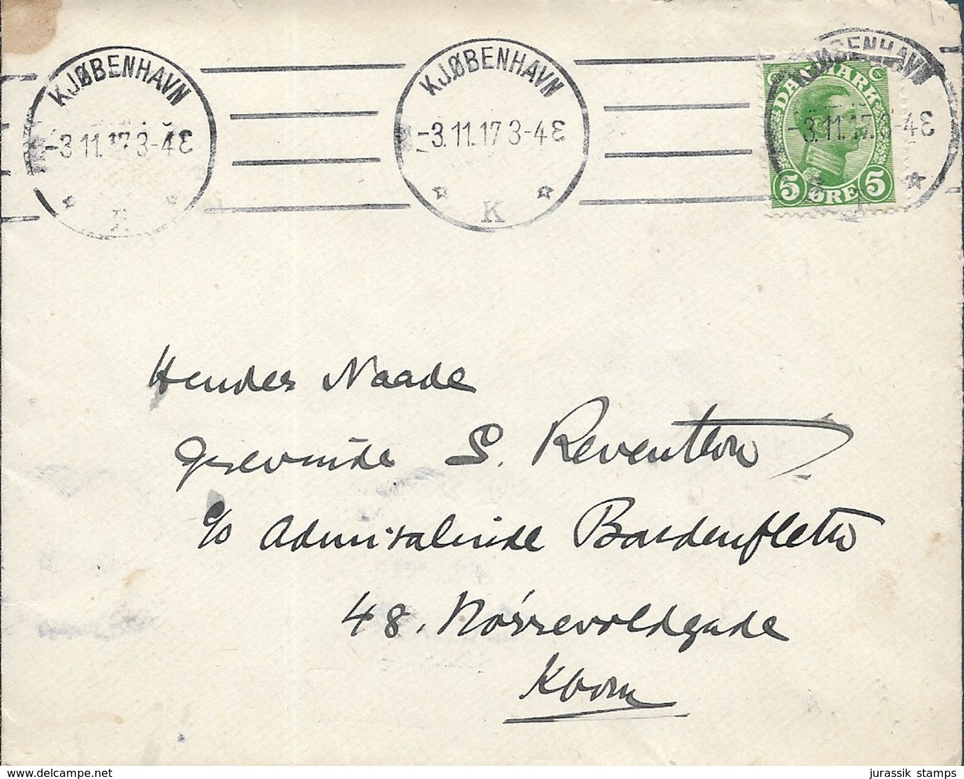 DENMARK  -  NICE 1917  COVER - Covers & Documents