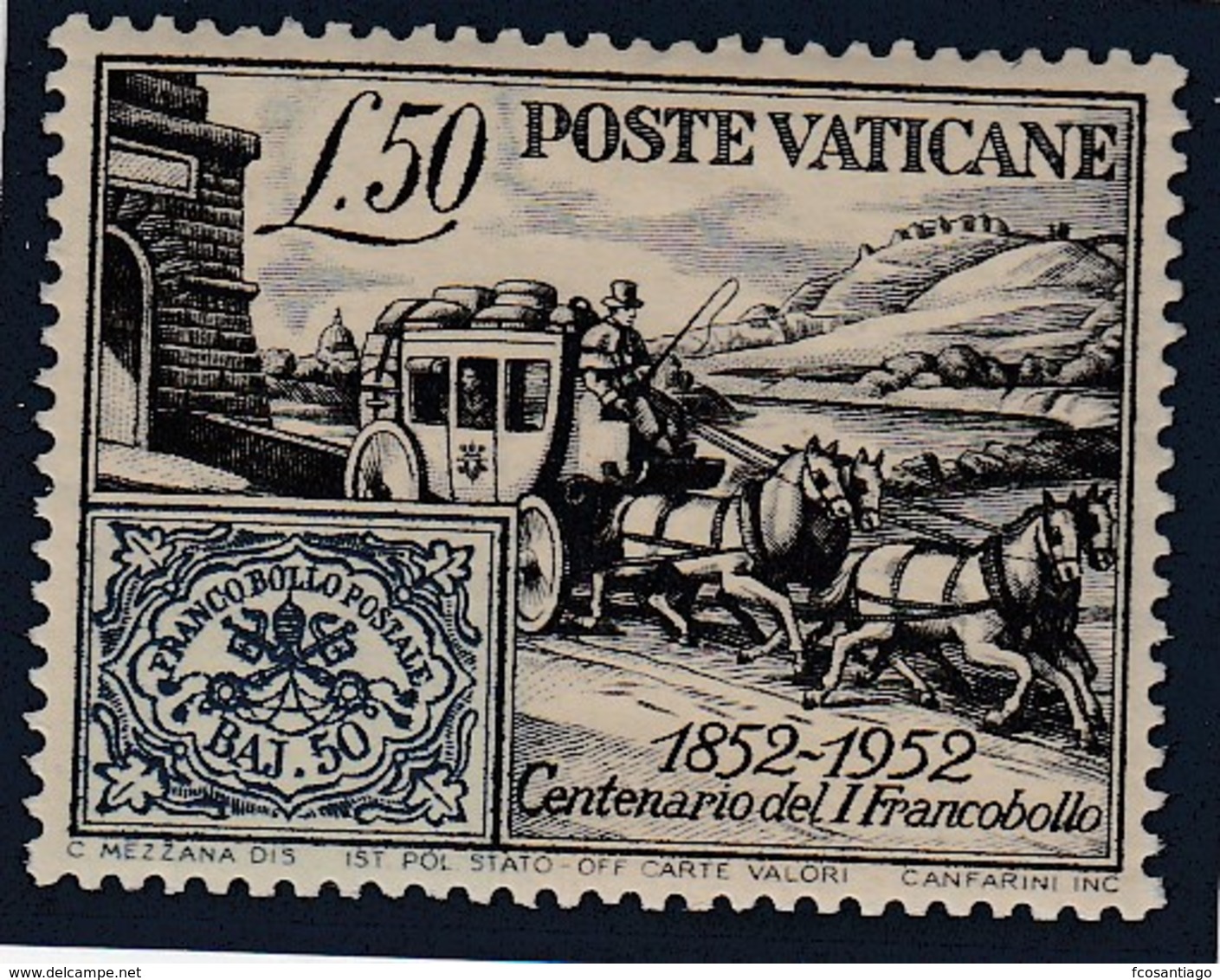 VATICANO 1952 - Yvert#173 - - Nuevos