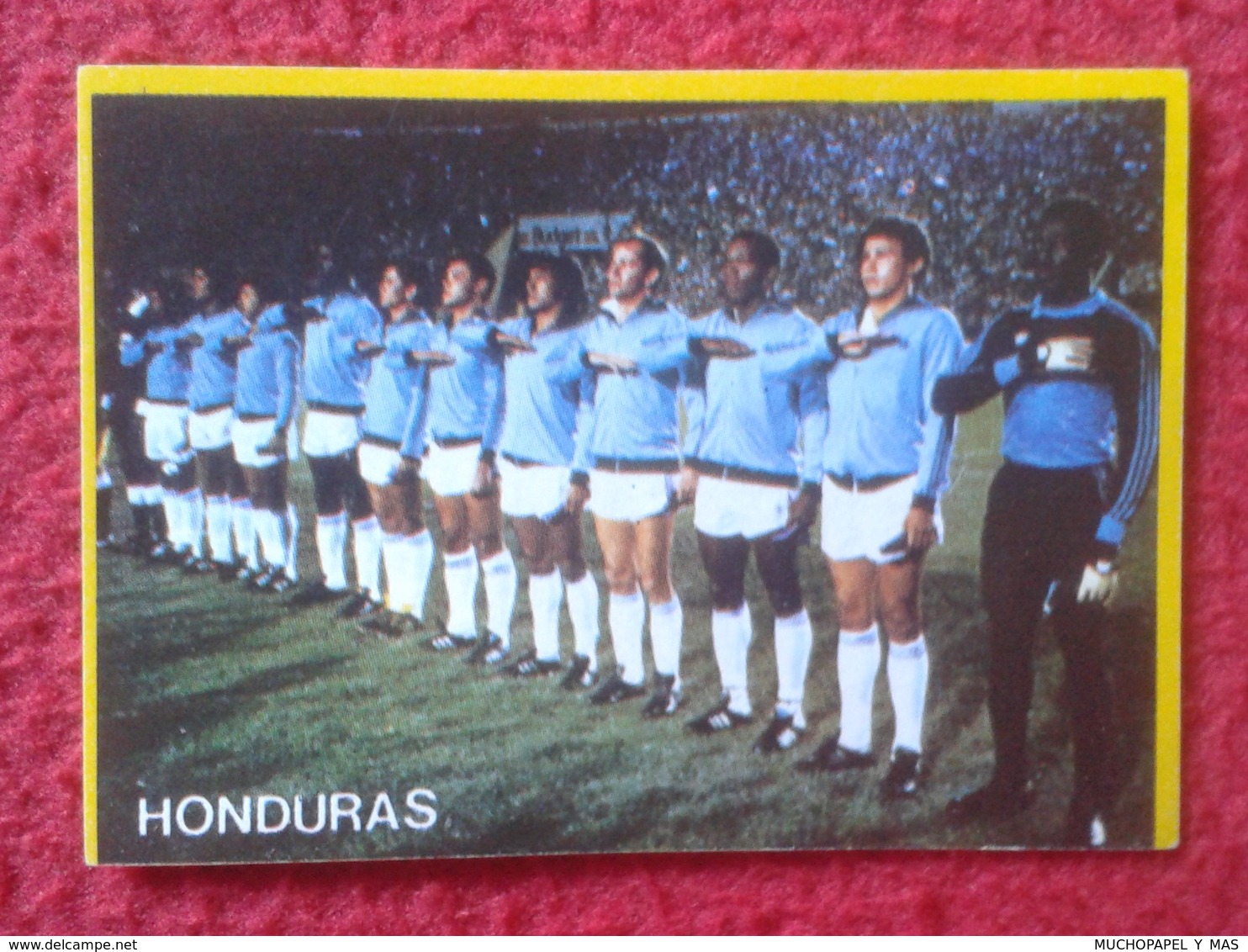 CROMO DANONE COLECCIÓN FÚTBOL EN ACCIÓN MUNDIAL DE ESPAÑA 1982 82 FOOTBALL WORLD CUP SOCCER ALINEACIÓN HONDURAS VER FOTO - Otros & Sin Clasificación