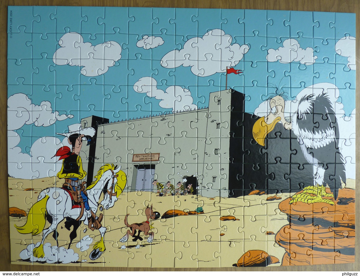 PUZZLE NATHAN LUCKY LUKE 150 Pièces 2004 La Prison COMPLET - Puzzles