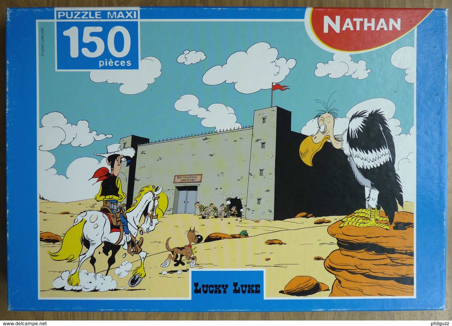 PUZZLE NATHAN LUCKY LUKE 150 Pièces 2004 La Prison COMPLET - Puzzles