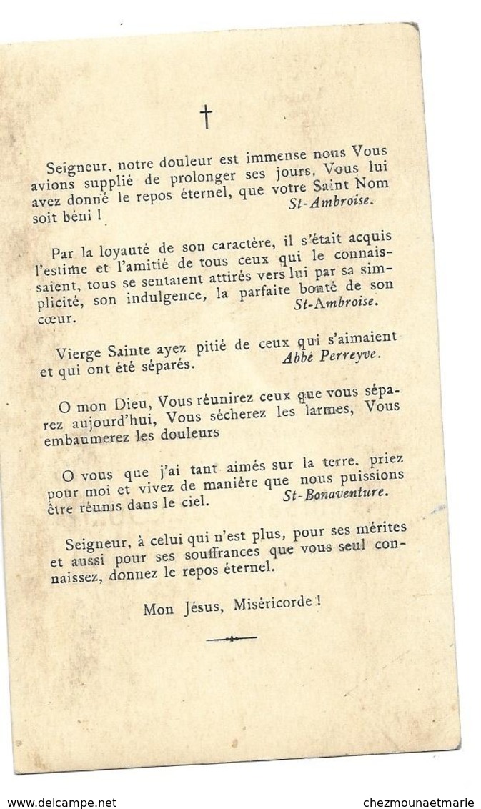 PHILIBERT DUCROUX DECEDE 26 DECEMBRE 1950 - AVIS DE DECES - Décès