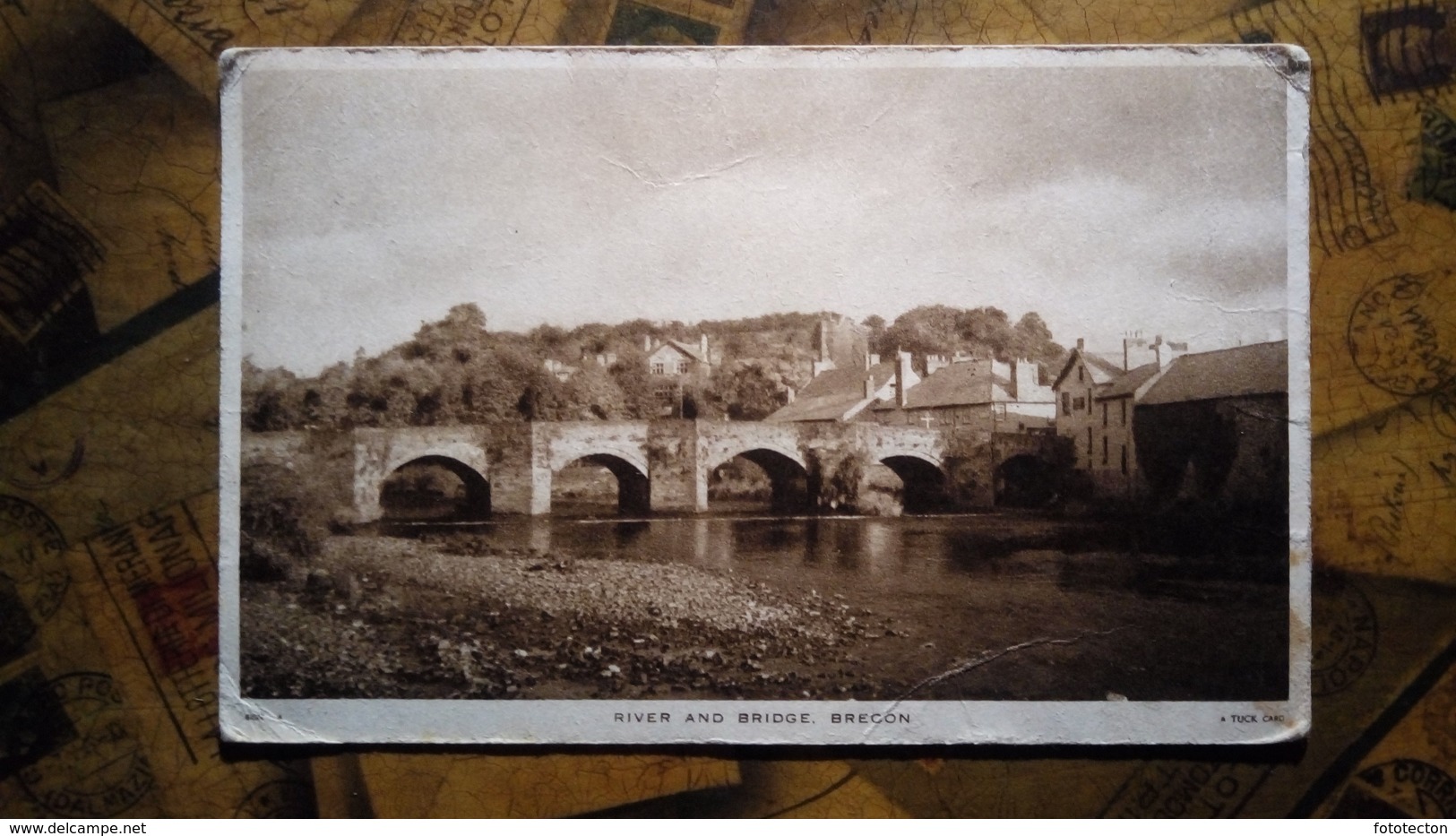 Brecon - River And Bridge - 1948 - 2d Stamp - Wales, Breconshire - Breconshire