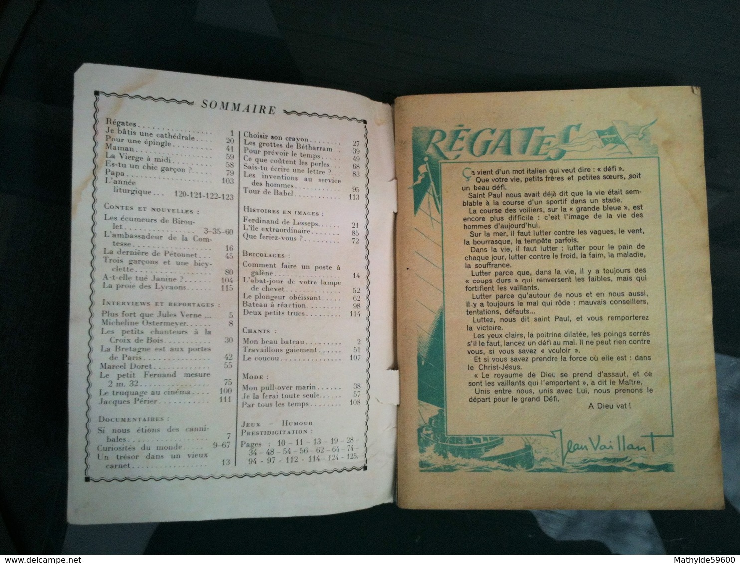 Regates De Coeurs Vaillants - Numéro Special - Decembre 1950 - 1950 - Today