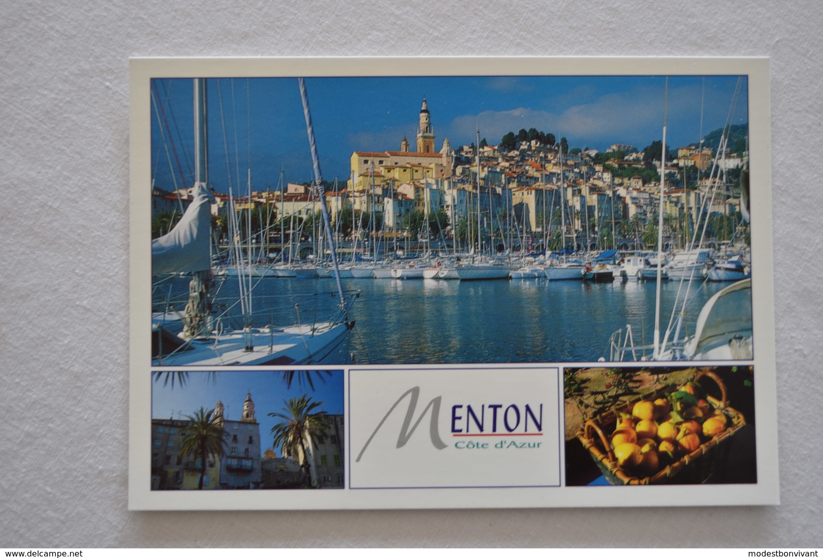 Menton - Côte D'Azur.- Carte Originale NO REPRO,  Dos Divisé! - - Menton