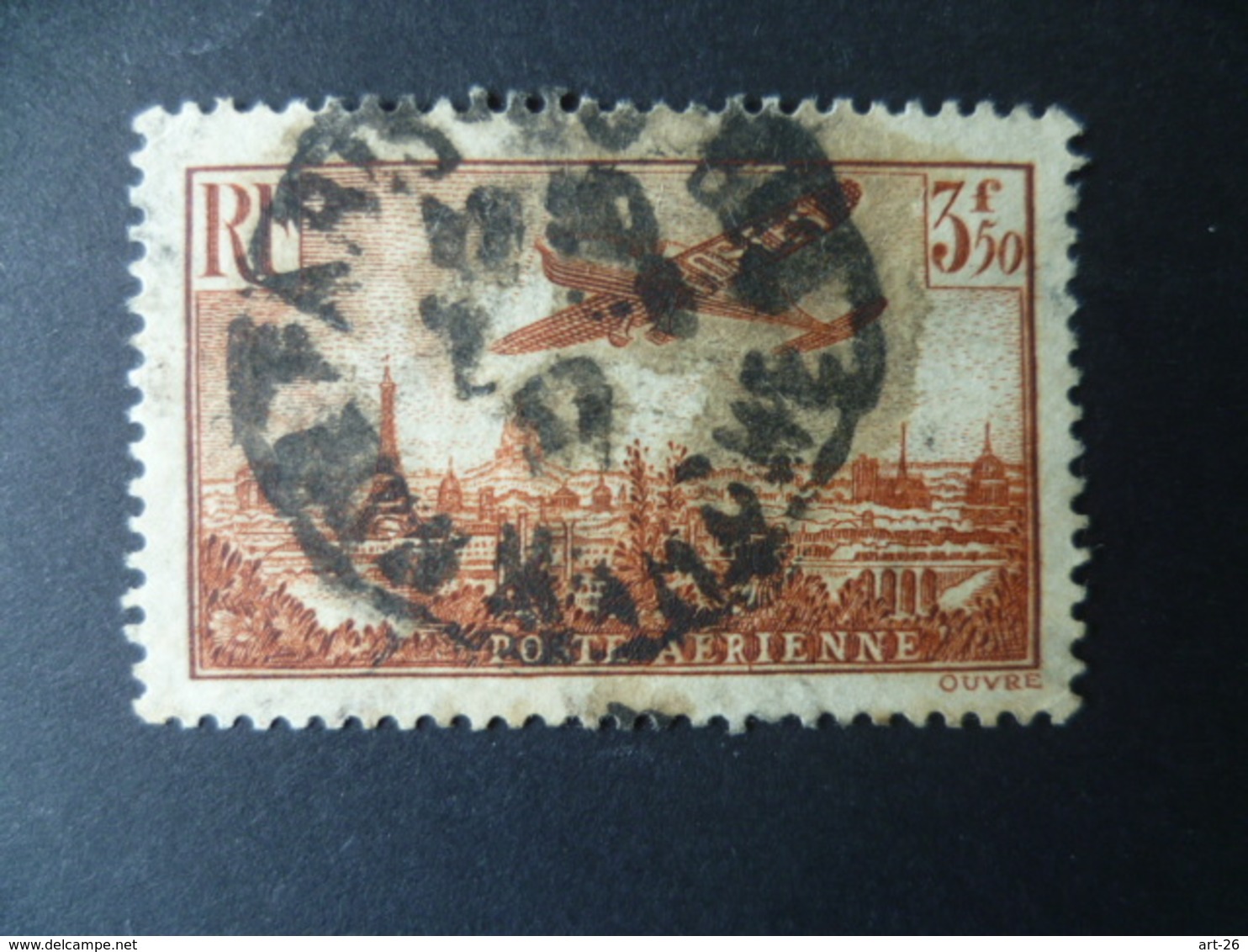 TIMBRE  FRANCE  POSTE AERIENNE N° 13  OBLITERE  Cote 27 €  Second Choix - 1927-1959 Used