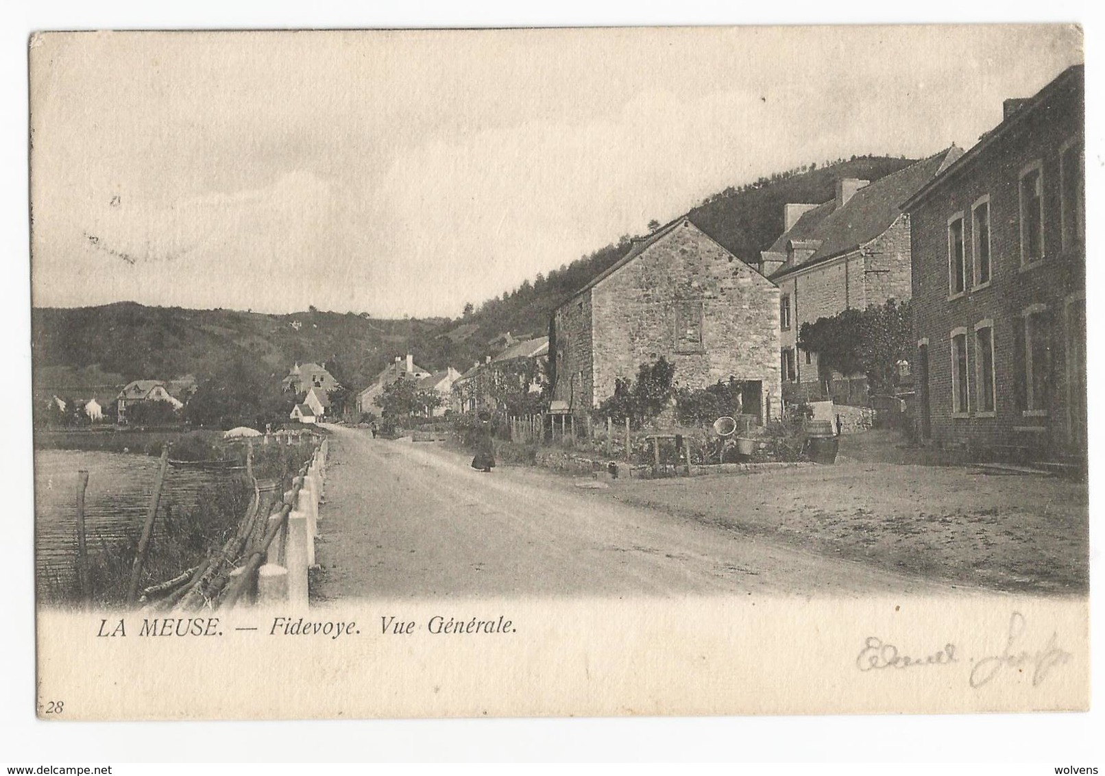 Fidevoye Vue Générale 1905 Carte Postale Ancienne Yvoir - Yvoir