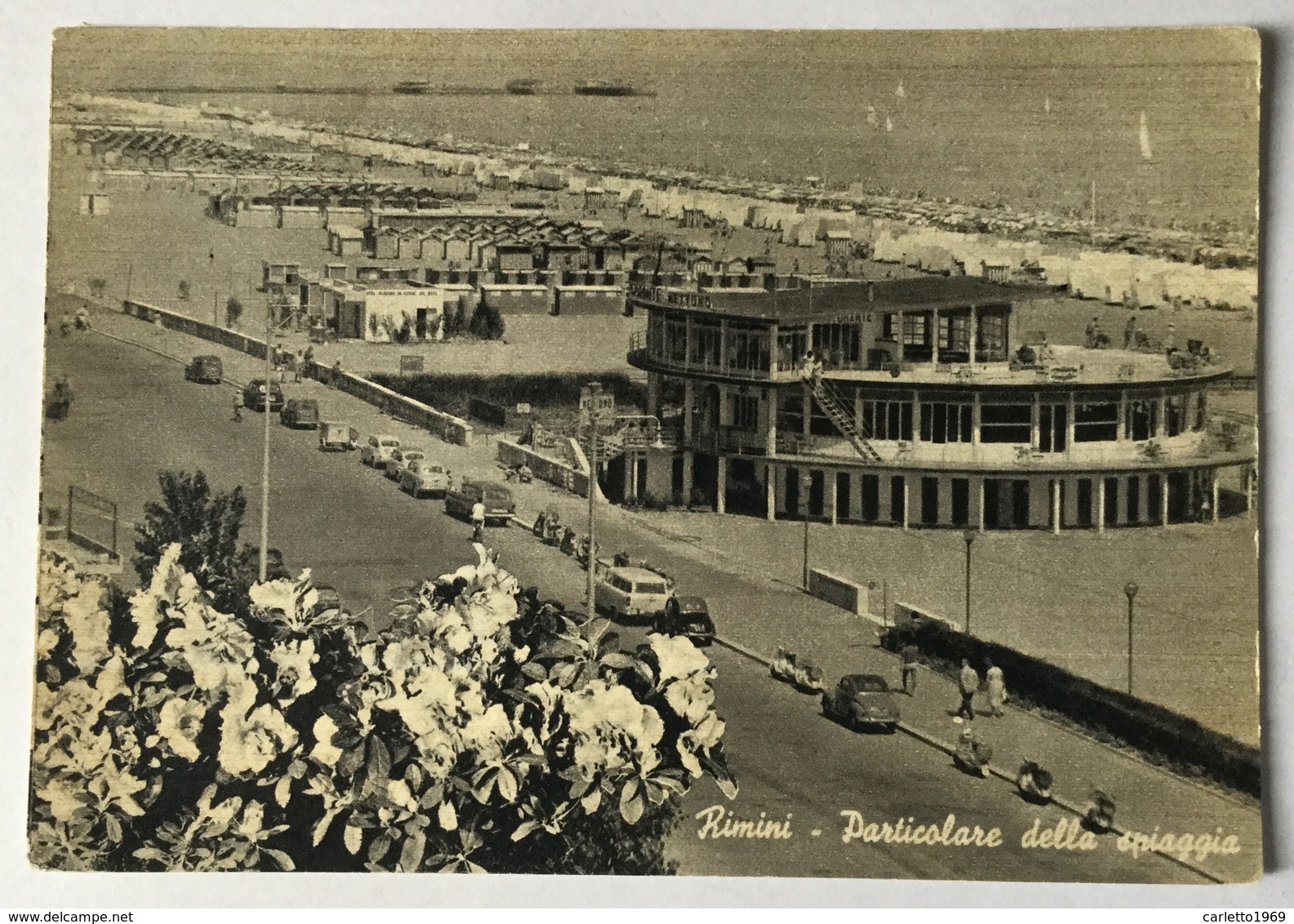 RIMINI PARTICOLARE DELLA SPIAGGIA VIAGGIATA FG - Rimini