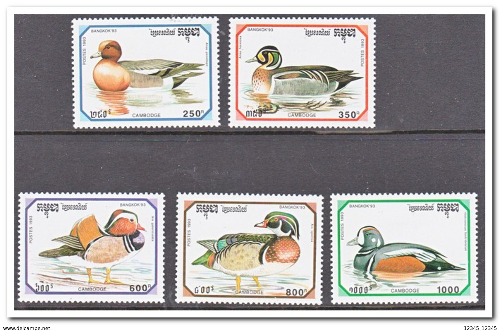 Cambodja 1993, Postfris MNH, Birds, Ducks - Cambodja