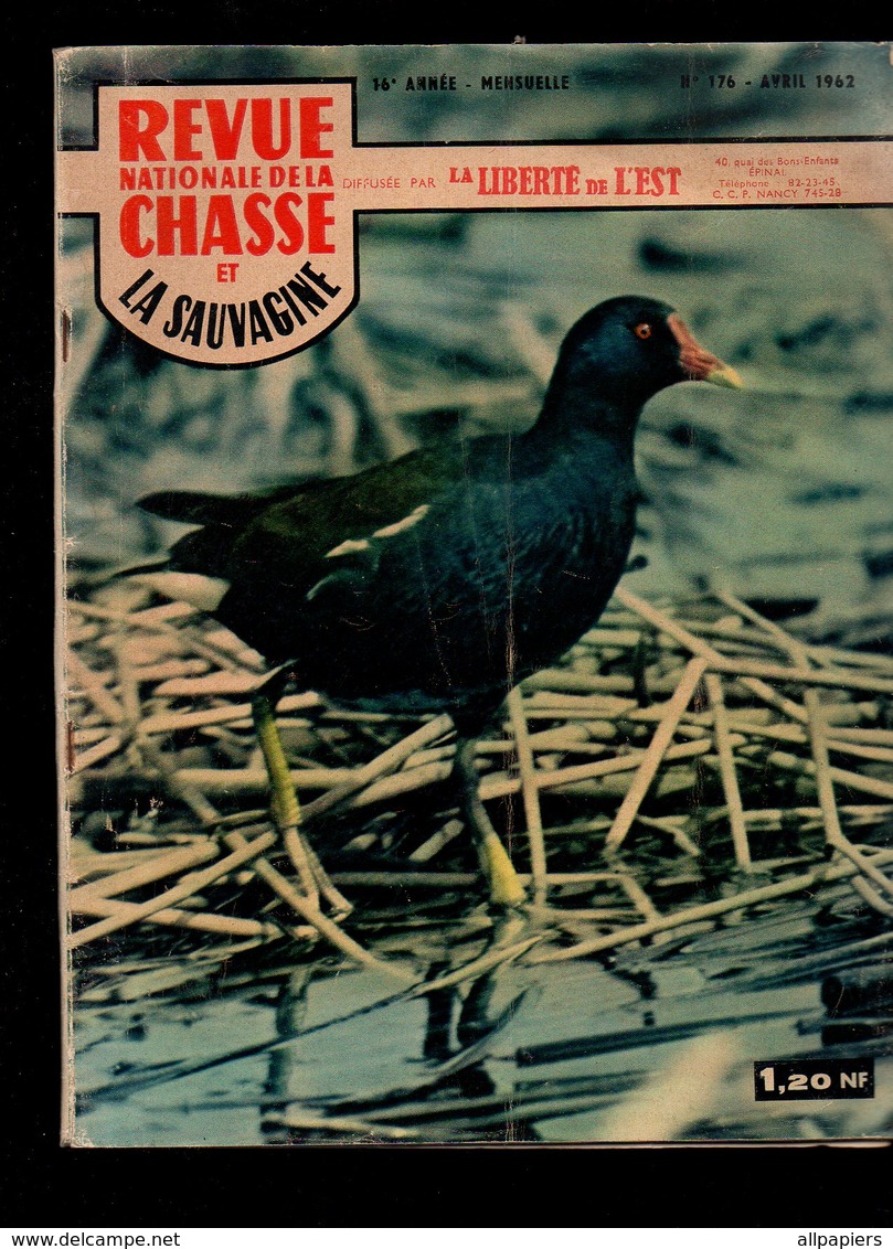 Revue Nationale De La Chasse Et La Sauvagine N°176 La Grive Musicienne - Plantations Et Couverts Pour Faisans De 1962 - Jagen En Vissen