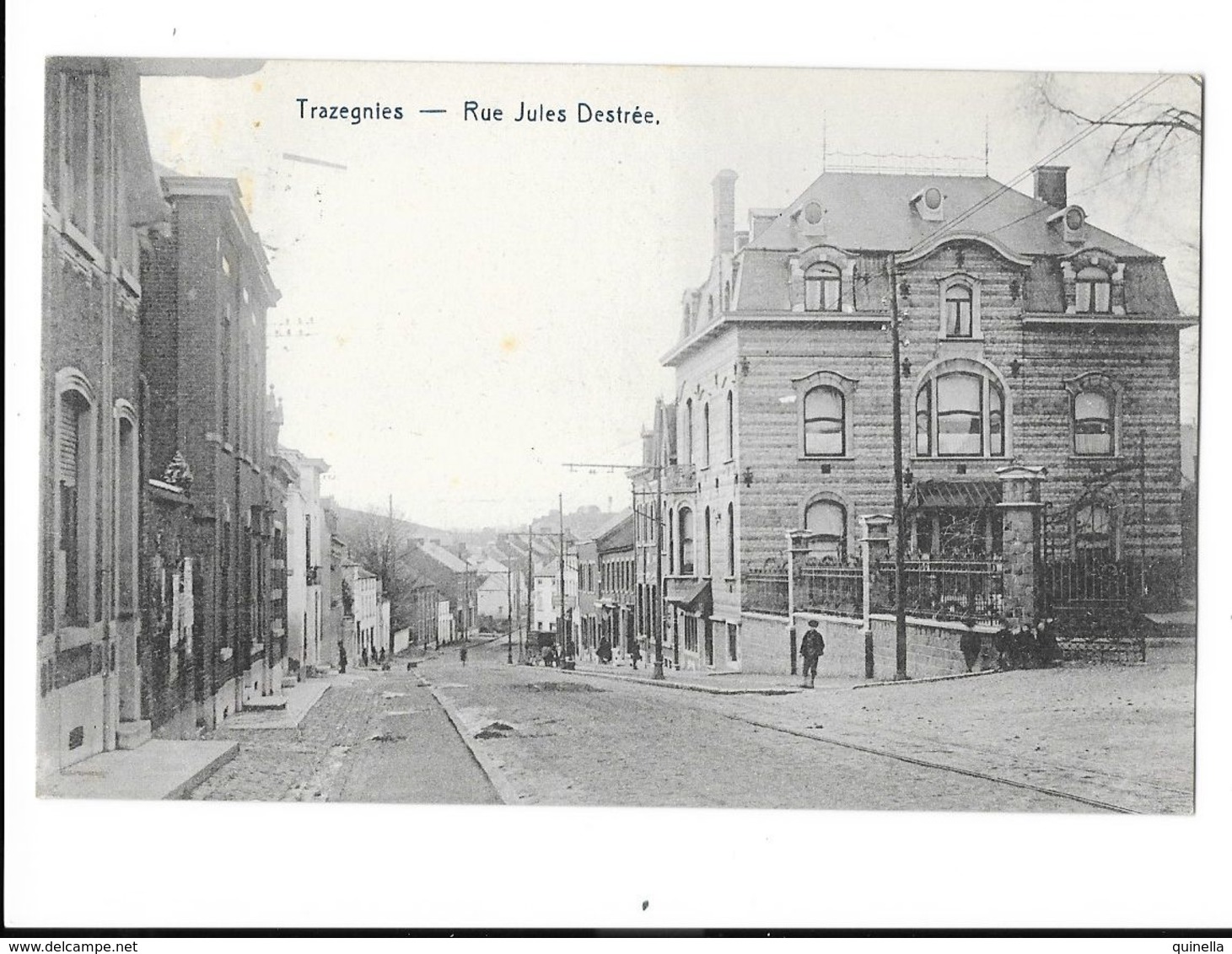 Trazegnies  ( M 4093 )  Des Travaux Dans La Rue J.Destrée - Courcelles