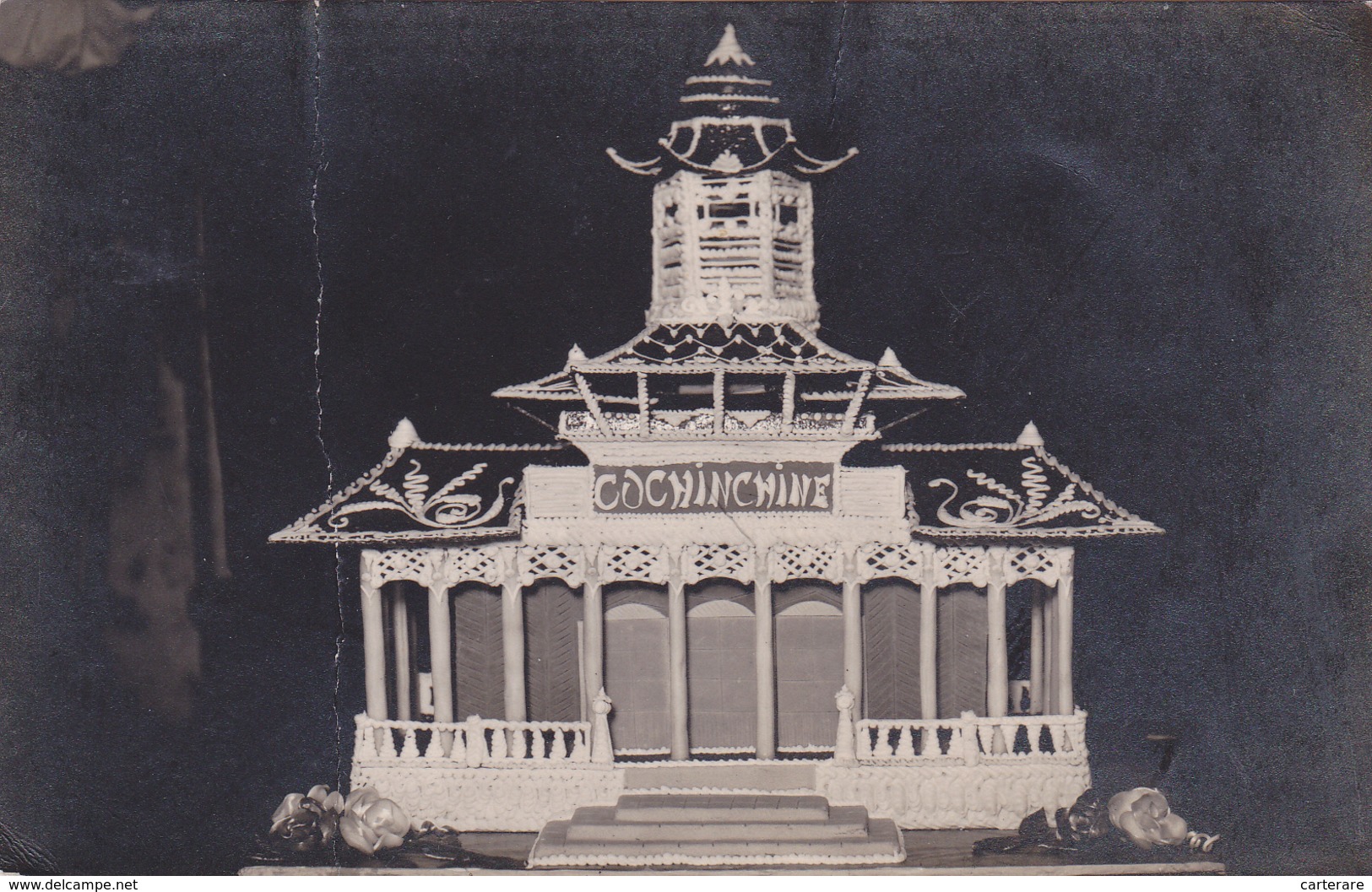 CARTE PHOTO,ASIE,ASIA,sud  VIET NAM,EST CAMBODGE,concour D'éclairage Et D'exposition 8 Déc 1931,rare - Vietnam
