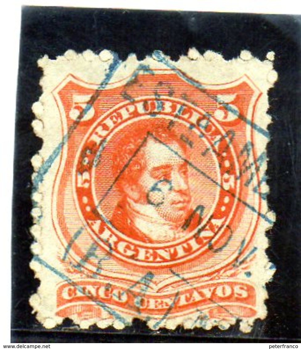 B - 1868 Argentina - Bernardino Rivadavia - Used Stamps