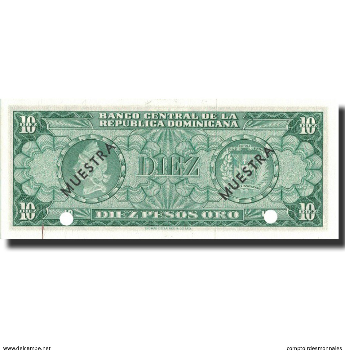 Billet, Dominican Republic, 10 Pesos Oro, Undated (1964-74), KM:101s2, NEUF - Dominicaine