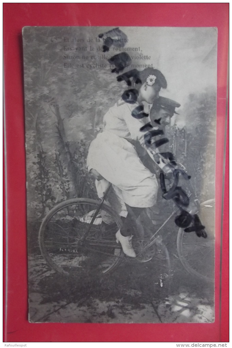 Cpfacteur + Femme " Et Alors De La Bicyclette" ... - Postal Services