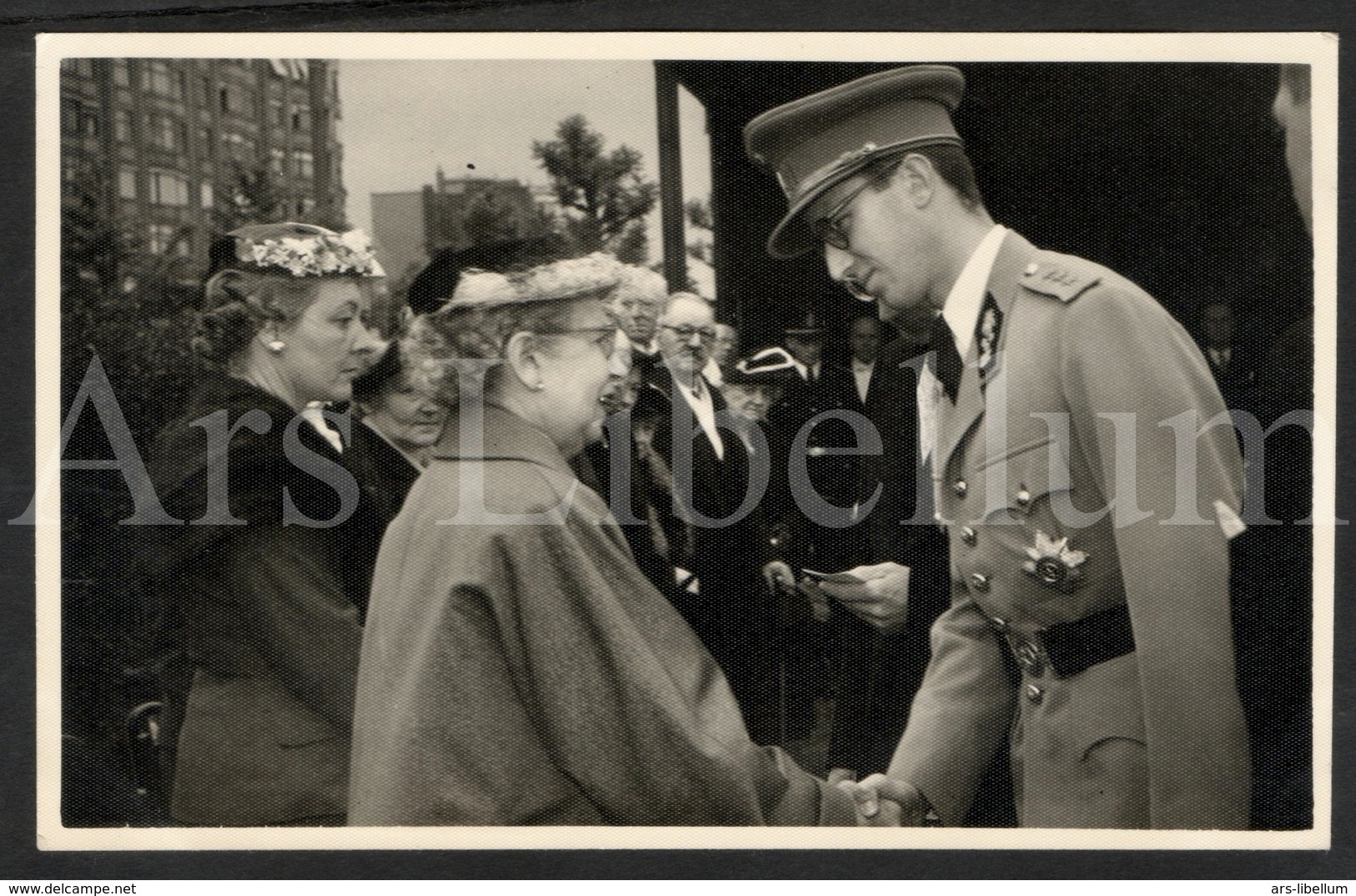 Photo Postcard / ROYALTY / Belgium / Belgique / Roi Baudouin / Koning Boudewijn / Tir National / 1956 - Schaarbeek - Schaerbeek