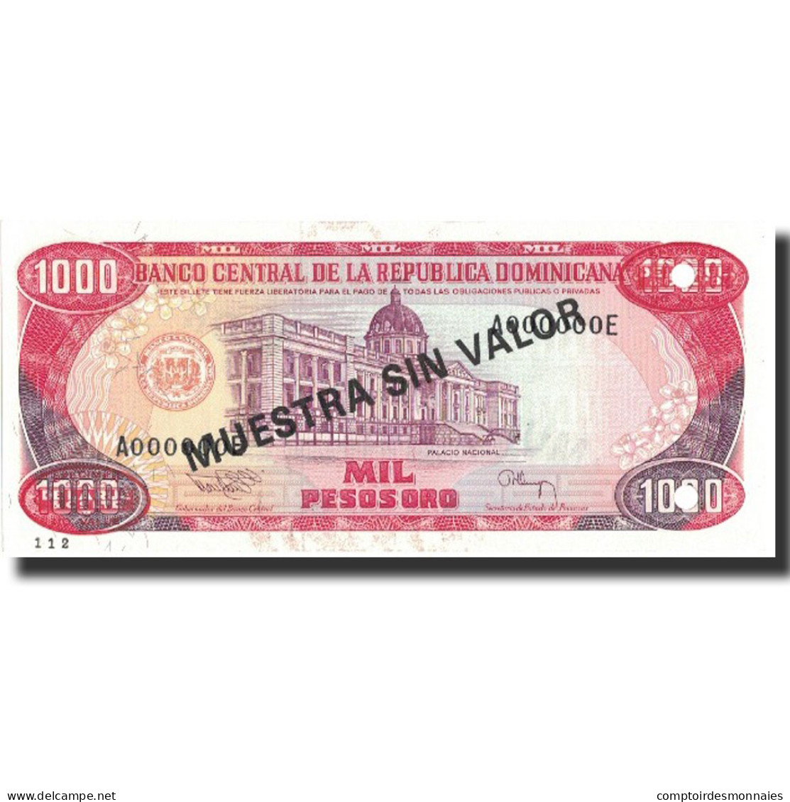 Billet, Dominican Republic, 1000 Pesos Oro, 1994, 1994, KM:138s3, NEUF - Dominicana