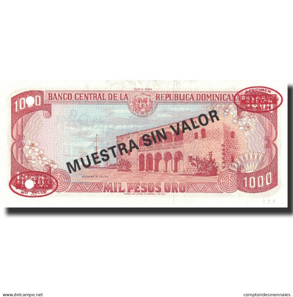 Billet, Dominican Republic, 1000 Pesos Oro, 1994, 1994, KM:138s3, NEUF - Repubblica Dominicana