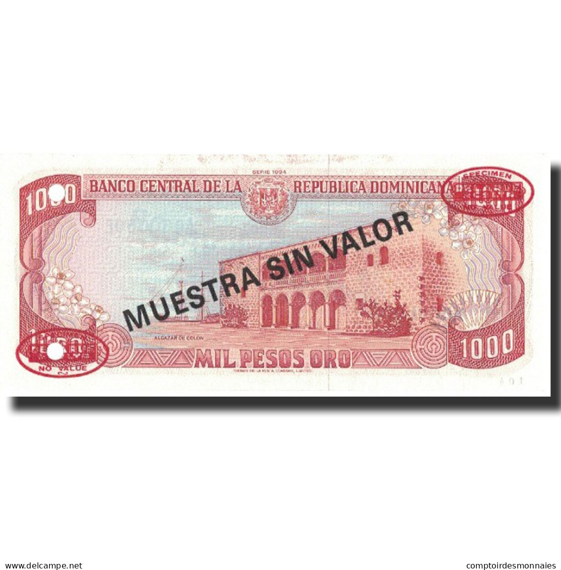 Billet, Dominican Republic, 1000 Pesos Oro, 1994, 1994, KM:138s3, NEUF - Repubblica Dominicana