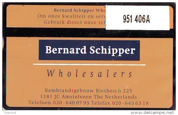 Telefoonkaart  LANDIS&amp;GYR NEDERLAND *  RCZ.951   406a * BERNARD SCHIPPER  * TK * ONGEBRUIKT * MINT - Privadas