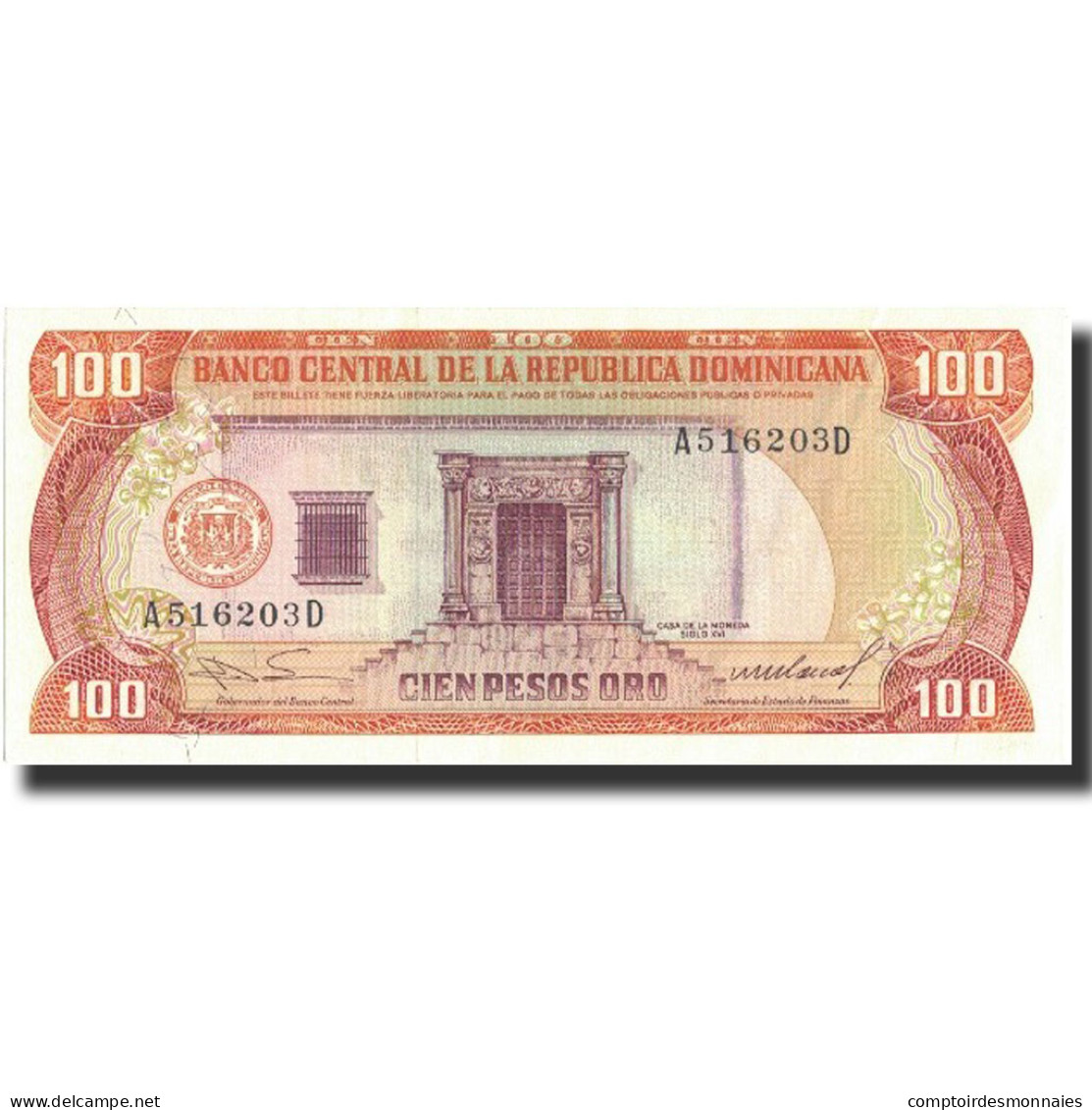 Billet, Dominican Republic, 100 Pesos Oro, 1985, 1985, KM:122b, NEUF - República Dominicana