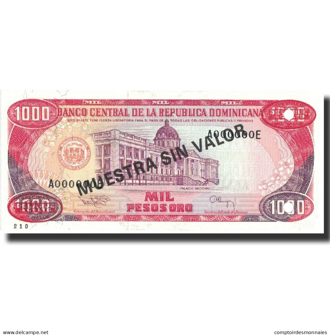 Billet, Dominican Republic, 1000 Pesos Oro, 1994, 1994, KM:138s3, NEUF - República Dominicana