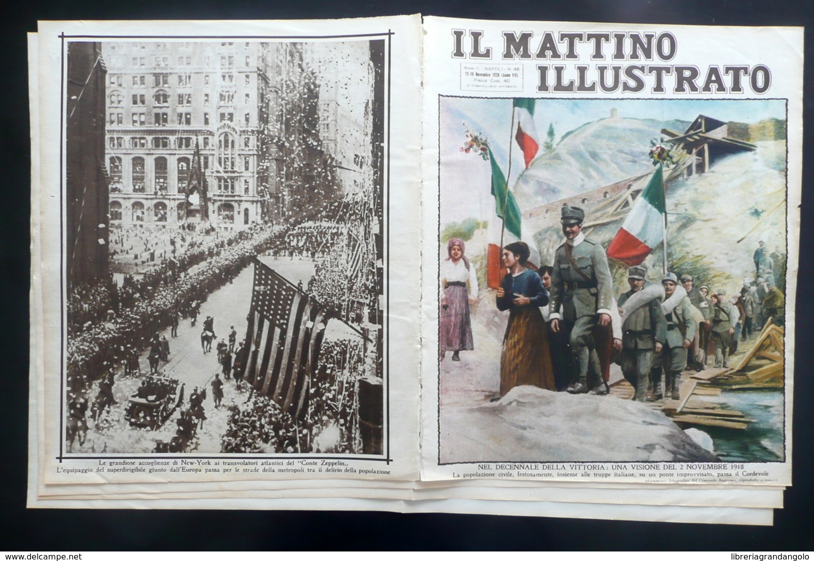 Decennale Vittoria WW1 Ponte Cordevole Il Mattino Illustrato Anno V N. 46 1928 - Unclassified