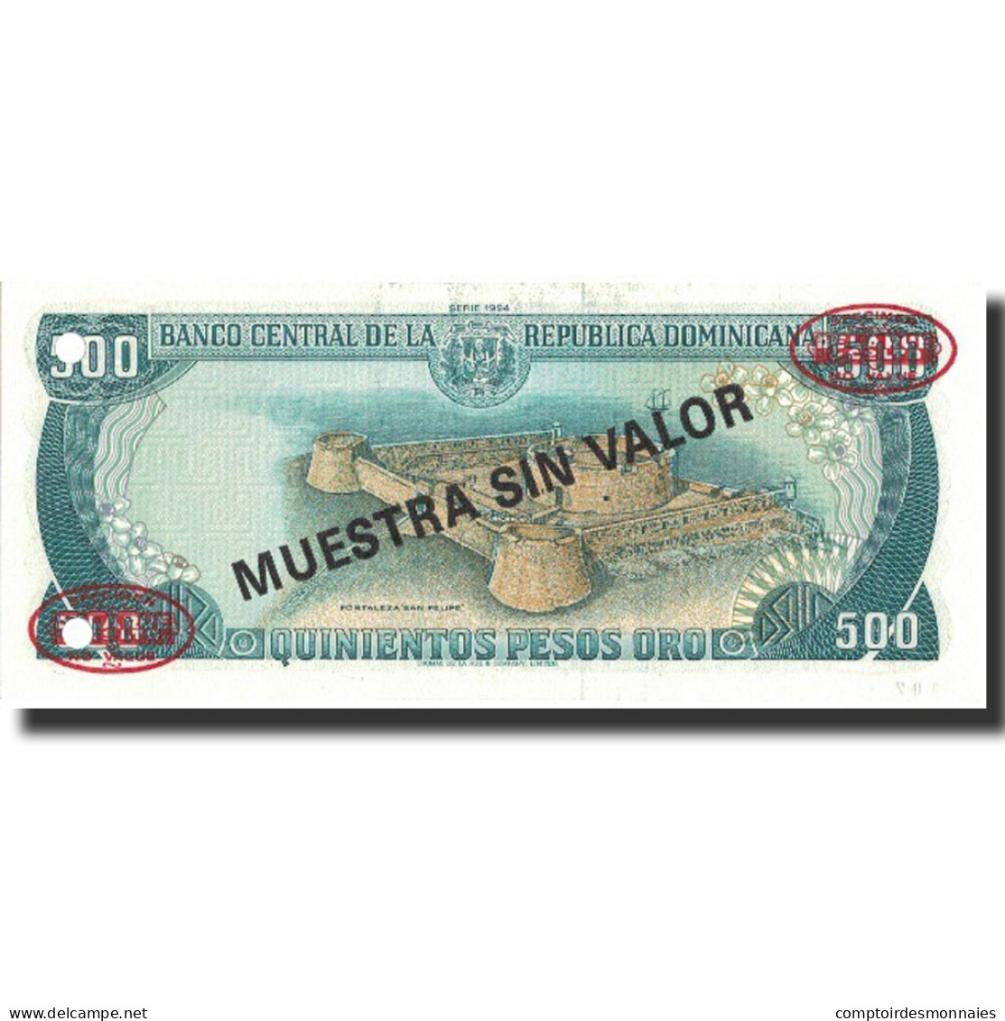 Billet, Dominican Republic, 500 Pesos Oro, 1994, 1994, Specimen, KM:137s2, NEUF - Dominicaine