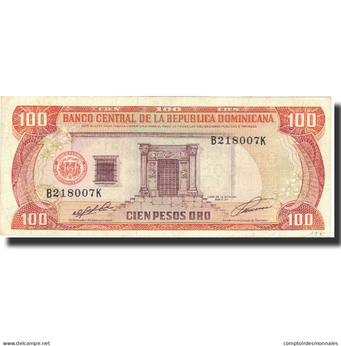 Billet, Dominican Republic, 100 Pesos Oro, 1991, 1991, KM:136a, SPL - Dominikanische Rep.