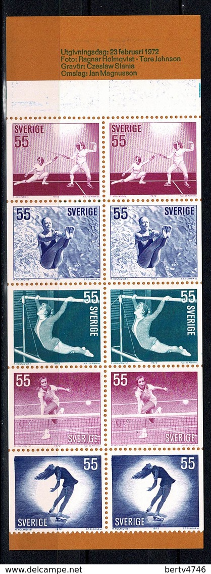 Sverige 1972  Yv  C716** Boekje/carnet 716** Complete Booklet - 1951-80