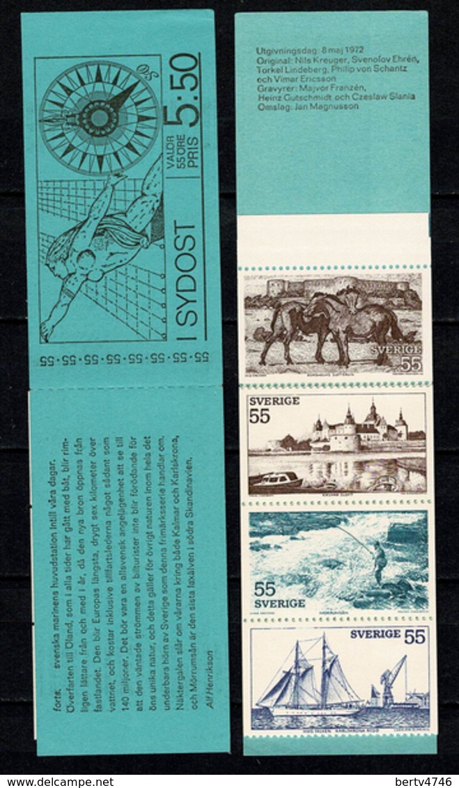 Sverige 1972  Yv  C732** Boekje/carnet 732** Complete Booklet - 1951-80