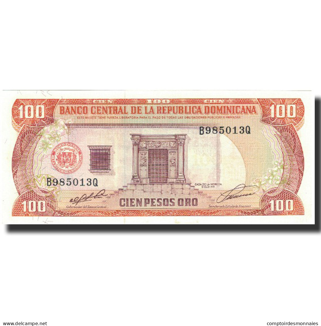 Billet, Dominican Republic, 100 Pesos Oro, 1991, 1991, KM:136a, NEUF - Dominicana