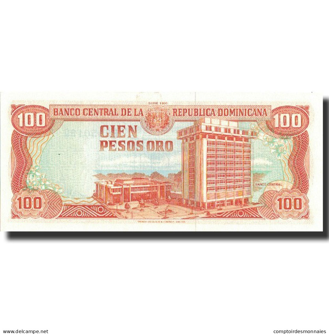 Billet, Dominican Republic, 100 Pesos Oro, 1991, 1991, KM:136a, NEUF - Dominicana
