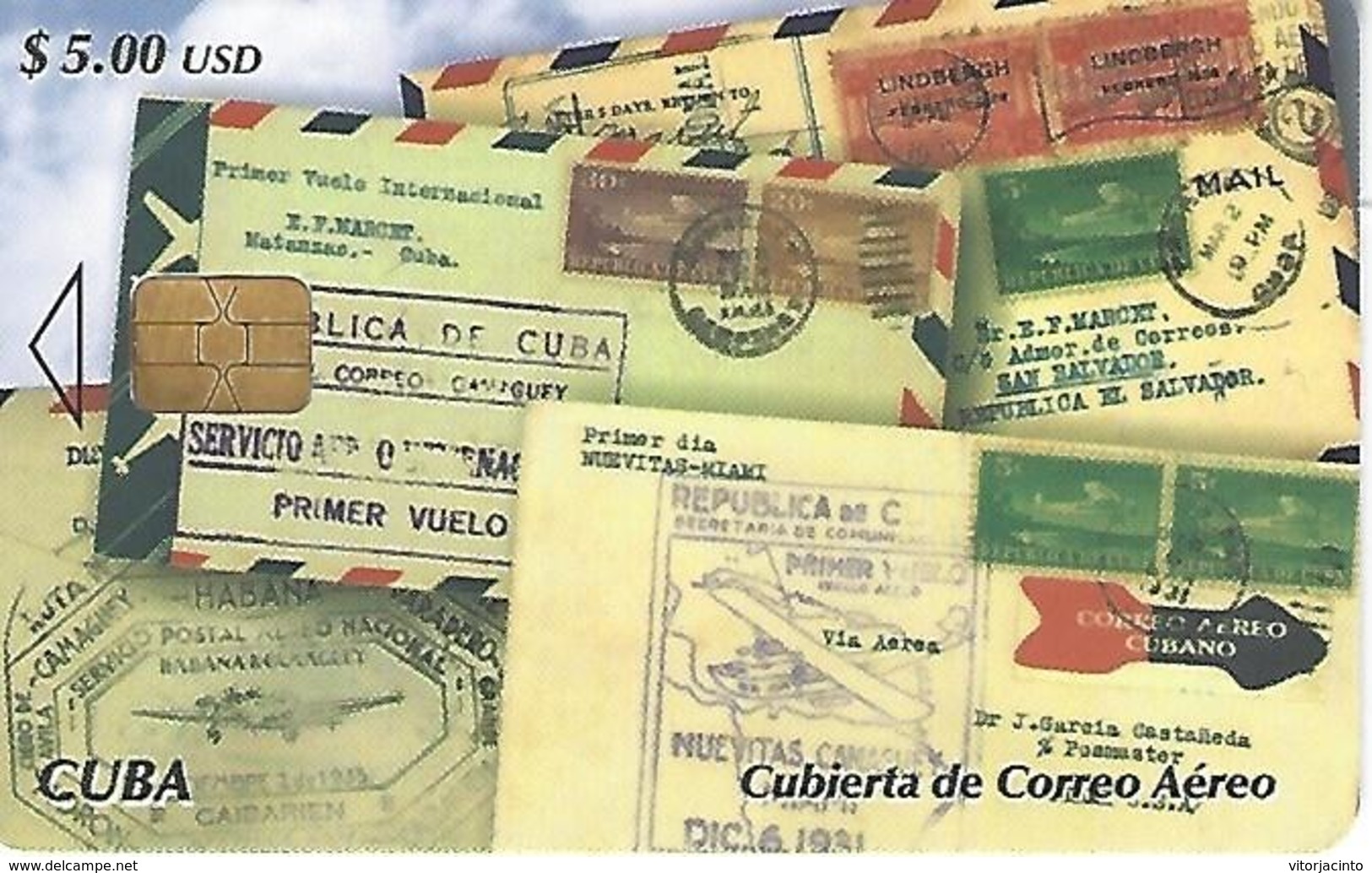 ETECSA - International Callings Phonecard - $5.00 USD - Correo Aéreo - Cuba