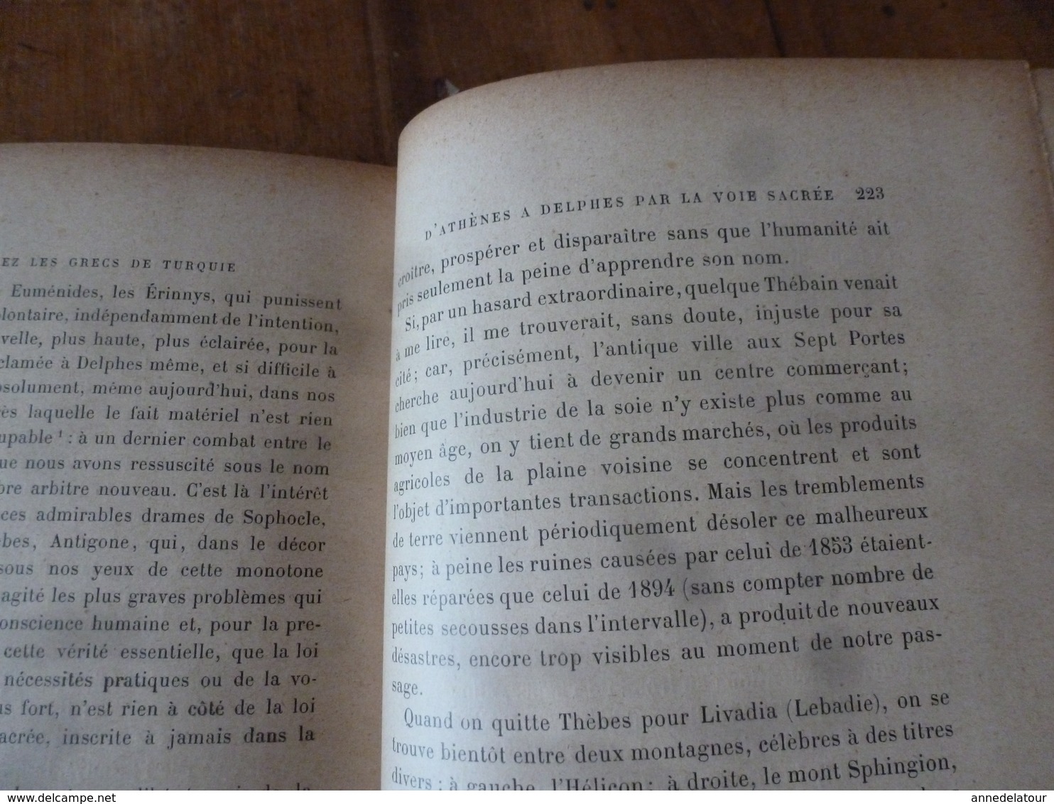 1897 CHEZ LES GRECS DE TURQUIE (Smyrne,Lesbos,Lemnos,Thasos,Mont Athos); Les Massacres en Arménie;etc -par L. De Launay