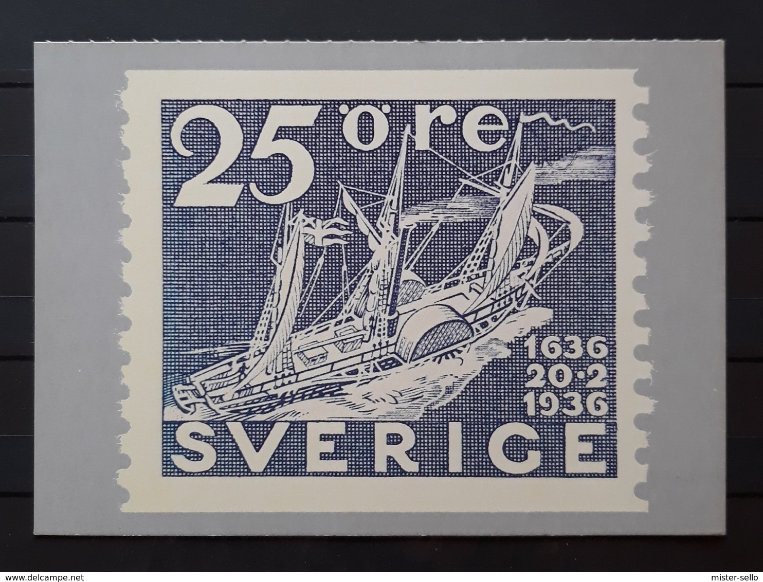 SUECIA - BARCOS. POSTAL NUEVA SIN CIRCULAR. - Sellos (representaciones)