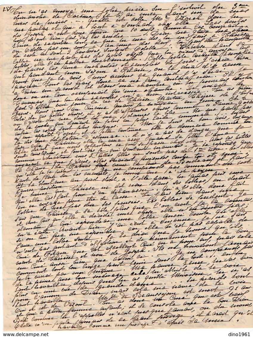 VP12.215 - Lettre De Mme La Comtesse De LEUSSE à MAZAGAN (Maroc ) Pour Mme La Comtesse De PERINI à MARSEILLE - Manuscripts