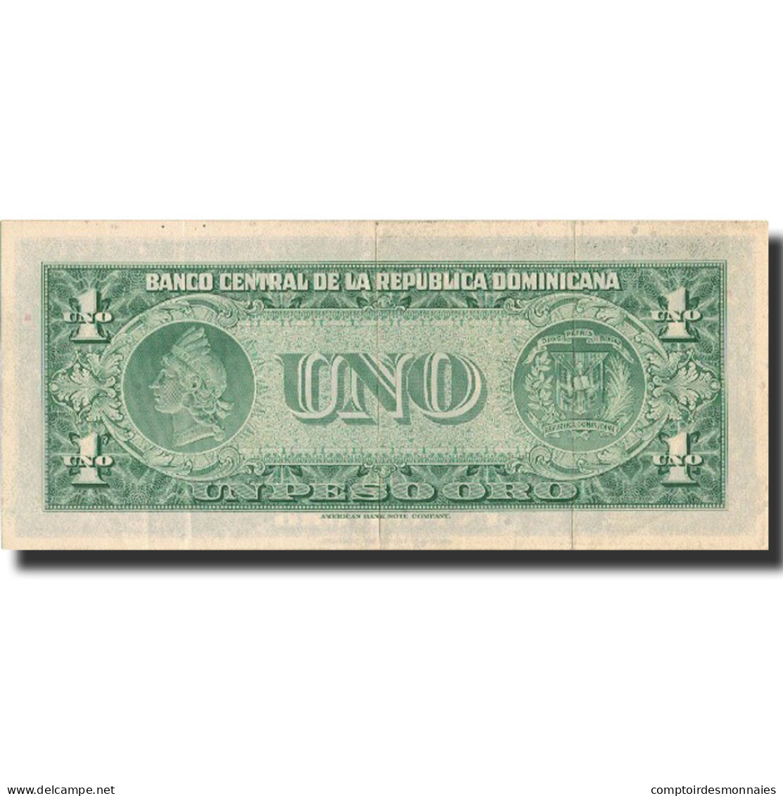 Billet, Dominican Republic, 1 Peso Oro, Undated (1962-63), KM:91a, SUP - República Dominicana