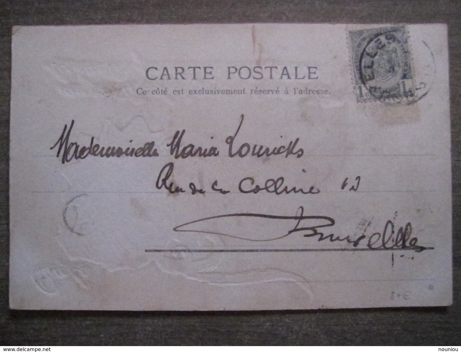 Cpa Litho Gaufrée "Que Le Diable Emporte Celui Qui A Inventé Les Cartes Postales Illustrées" - Humour Satire - 1900-1949