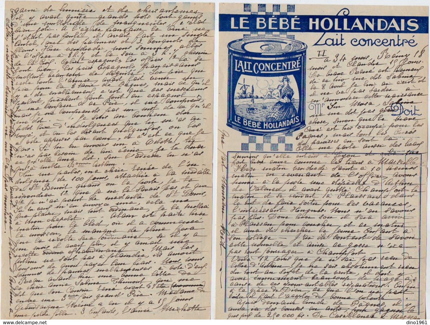 VP12.217 - Lettre De Mme La Comtesse De LEUSSE à MAZAGAN (Maroc ) Pour Mme La Comtesse De PERINI à MARSEILLE - Manuscripts