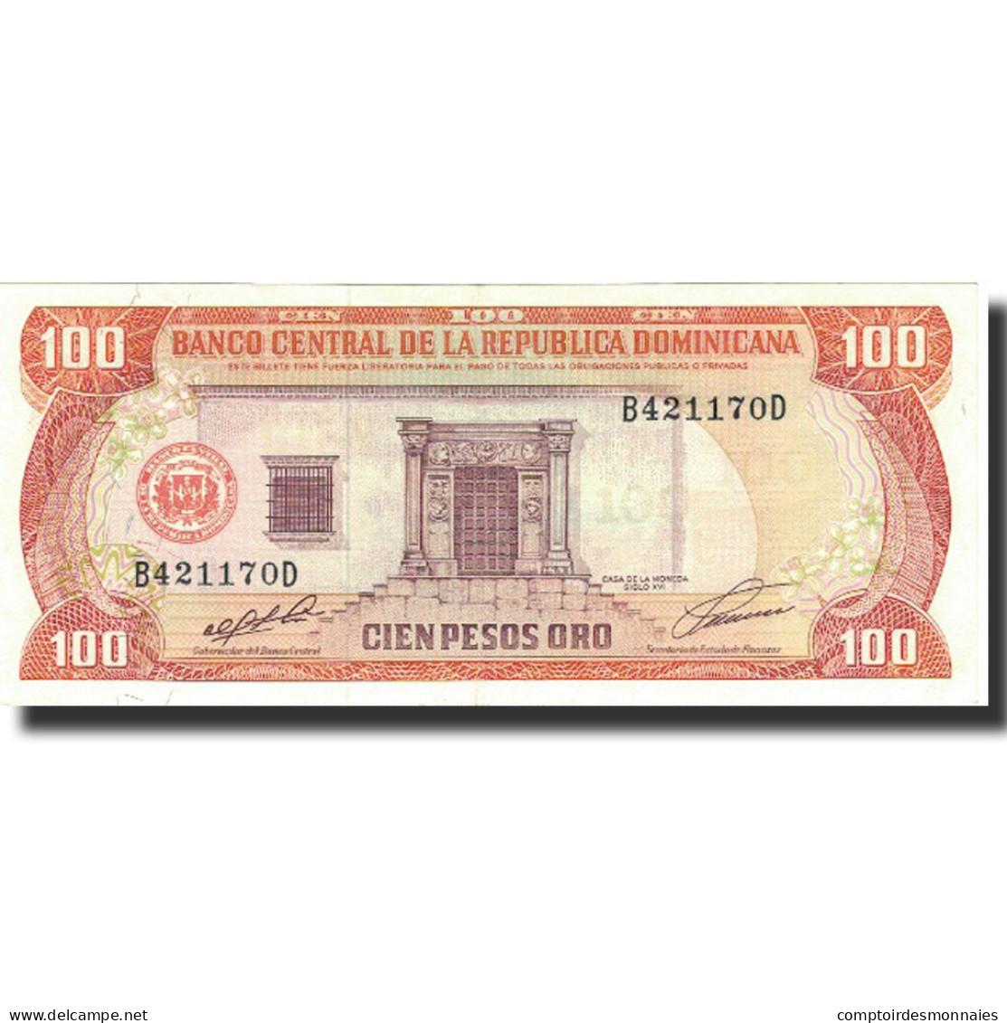 Billet, Dominican Republic, 100 Pesos Oro, 1991, 1991, KM:136a, SPL - Dominicaanse Republiek