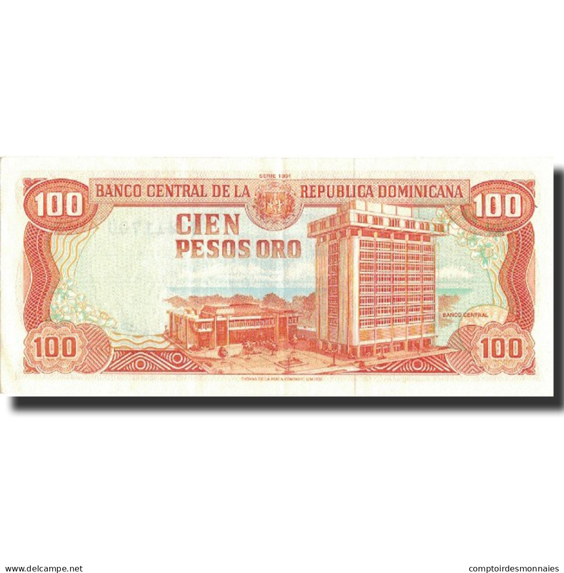 Billet, Dominican Republic, 100 Pesos Oro, 1991, 1991, KM:136a, SPL - Dominicaine