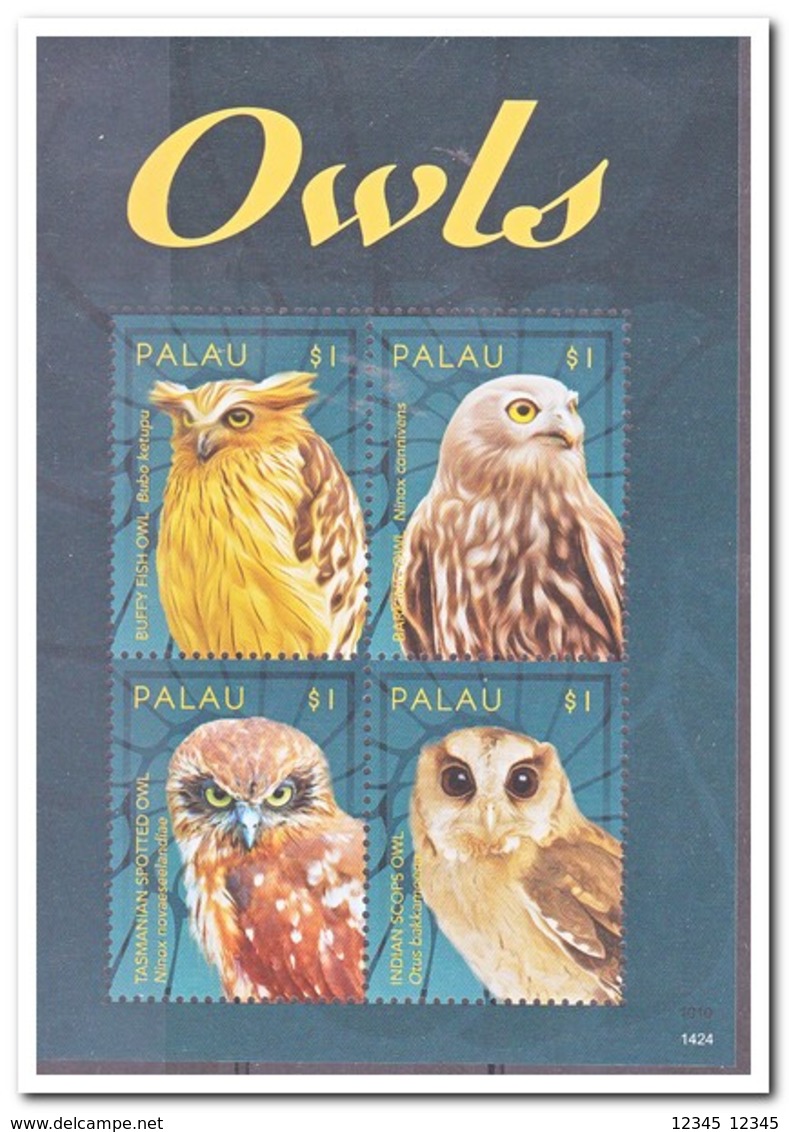 Palau 2014, Postfris MNH, Birds, Owls - Palau