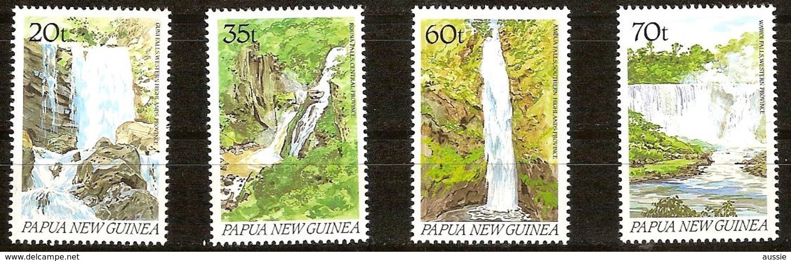 Papouasie Papua New Guinea 1990 Yvert 605-608 *** MNH Cote 6,25 Euro  Chute D' Eau Waterfall - Papoea-Nieuw-Guinea