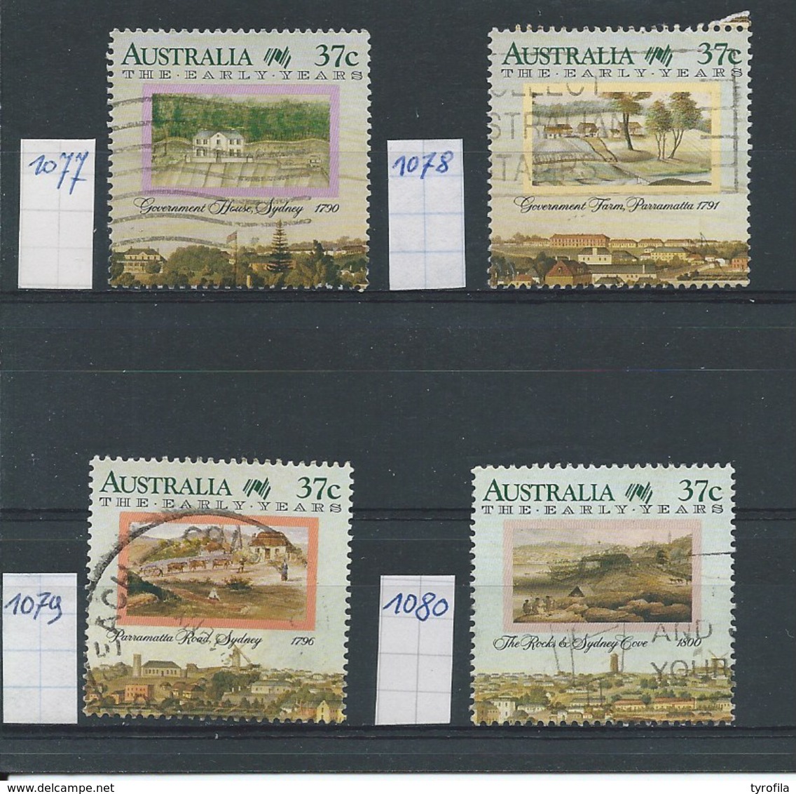 Australië  Y / T    1077  Tot  1080        (O) - Oblitérés