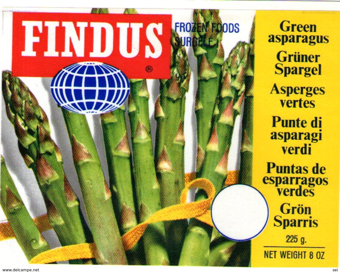 B 1938 - Etichetta, Findus - Frutta E Verdura
