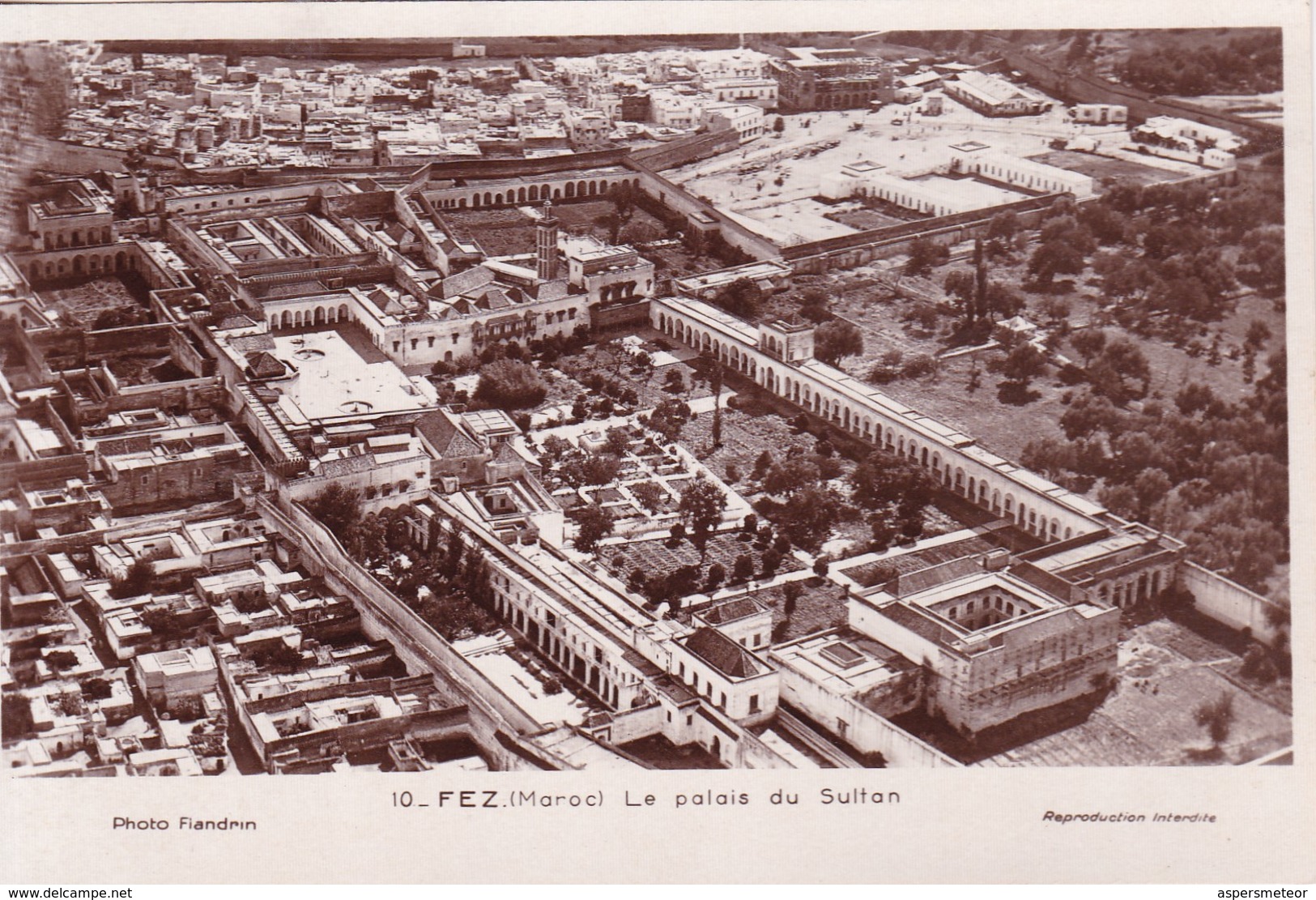 FEZ, MAROC. LE PALAIS DU SULTAN. PHOTO FLANDRIN. CIRCA 1950's.-BLEUP - Fez