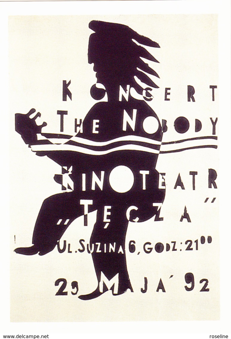 MLODOZENIEC Piotr  - Affichiste Polonais Concert The Nobody Jazz Pop Rock Chaumont  -  CPM 10,5x15 TBE 1992 Neuve - Autres & Non Classés