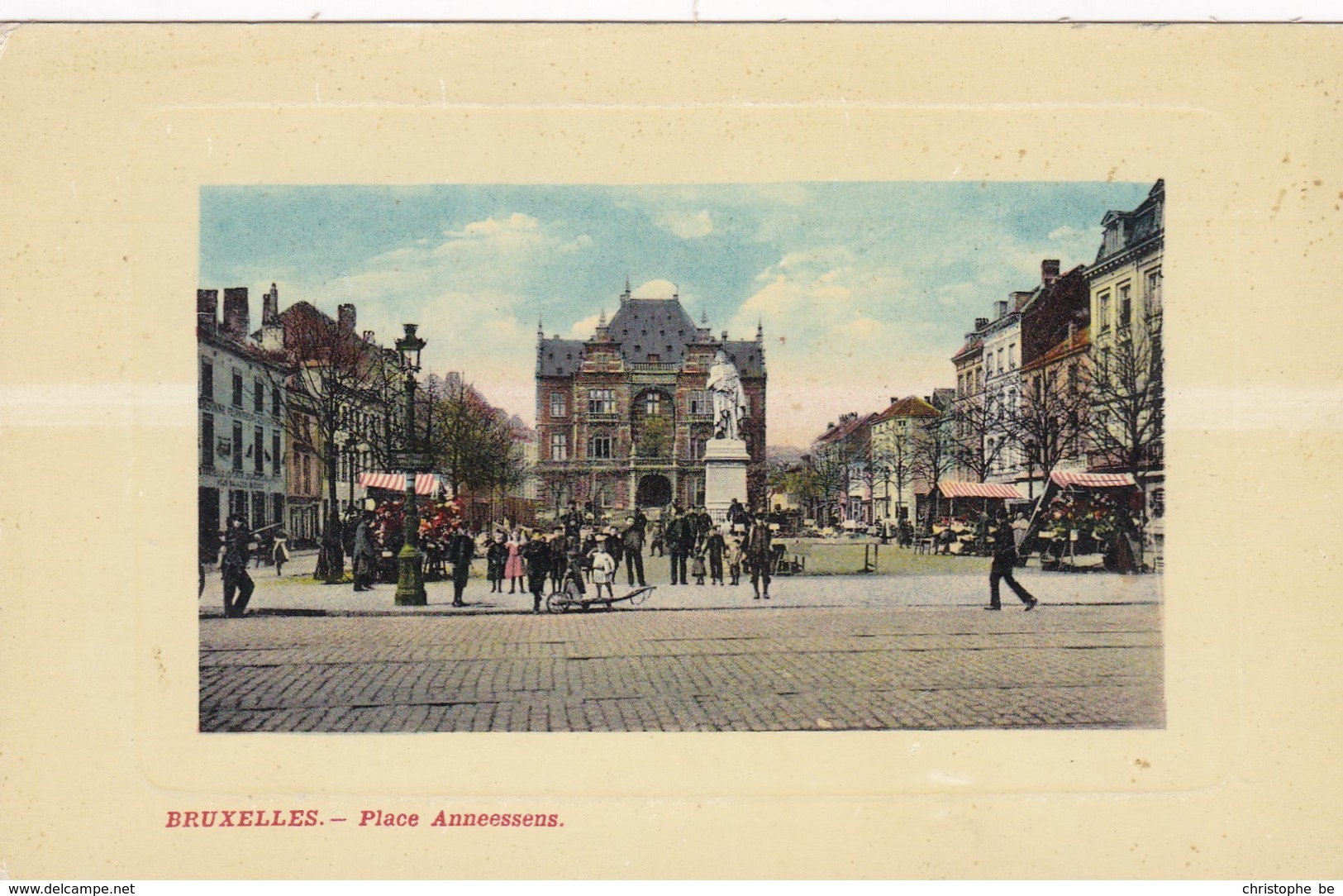 Bruxelles, Place Anneessens (pk46819) - Marktpleinen, Pleinen