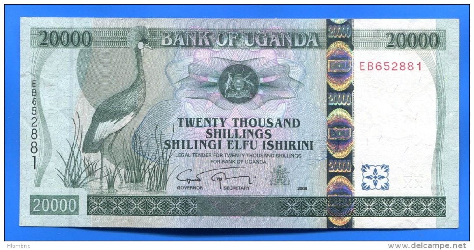 Ouganda  20.000 Shillings  2008  Neuf - Uganda